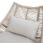 Sodo baldų komplektas HELSINKI 2 stalai, sofa, 2 kėdės, smėlio spalvos - Image 3