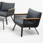 Sodo baldų komplektas MALAGA stalas, sofa ir 2 kėdės - Image 5