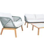 Sodo baldų komplektas TUXEDO stalas, sofa ir 2 kėdės - Image 4