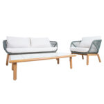 Sodo baldų komplektas TUXEDO stalas, sofa ir 2 kėdės - Image 5