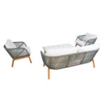 Sodo baldų komplektas TUXEDO stalas, sofa ir 2 kėdės - Image 9