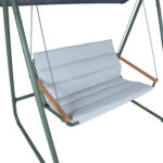 Sodo sūpynės MASSIOM 2-vietės, žalios spalvos - Image 5