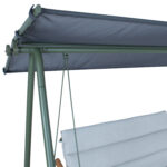 Sodo sūpynės MASSIOM 2-vietės, žalios spalvos - Image 6