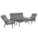 Sodo baldų komplektas CASPER stalas, sofa, 2 kėdės - Image 9