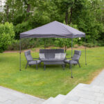 Sodo baldų komplektas CASPER stalas, sofa, 2 kėdės - Image 12