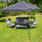 Sodo baldų komplektas CASPER stalas, sofa, 2 kėdės - Image 14