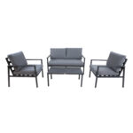 Sodo baldų komplektas ADRIO stalas, sofa, 2 kėdės - Image 3