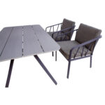 Sodo baldų komplektas KAHLA stalas, sofa, 2 kėdės - Image 8