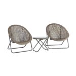 Sodo baldų komplektas TURKU 2 kėdės ir staliukas