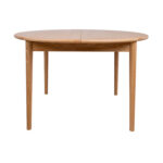 Valgomojo stalas TROYES D100+32xH75cm, ąžuolas - Image 2