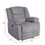 Kėdė CYRUS su elektriniu mechanizmu, pilka - Image 2