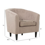 Fotelis WESTER taupe - Image 7