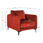 Fotelis BIANKA oranž - Image 6