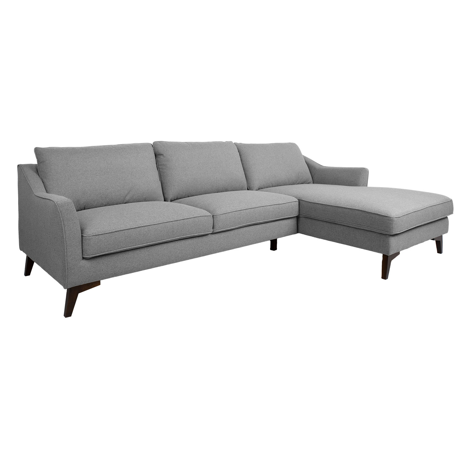 21773 Kampinė sofa BIRGIT RC, pilka - Image 1