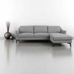 Kampinė sofa BIRGIT RC, pilka - Image 8