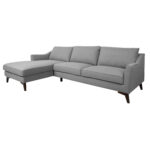 Kampinė sofa BIRGIT LC, pilka