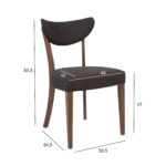 Kėdė ADELE tamsiai pilka