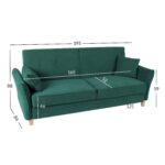 Sofa lova ROSANNA žalia - Image 6
