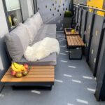 Sodo baldų komplektas MALTA modulinė sofa, 2 stalai - Image 10