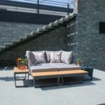 Sodo baldų komplektas MALTA modulinė sofa, 2 stalai - Image 12