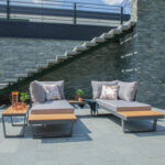 Sodo baldų komplektas MALTA modulinė sofa, 2 stalai - Image 16