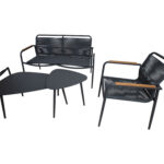 Sodo baldų rinkinys NEBO 2 stalai, suolas ir 2 kėdės - Image 4