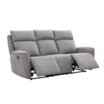 Trivietė sofa MAREN su rankiniu mechanizmu, pilka - Image 2