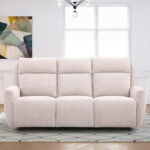 Trivietė sofa MAREN su rankiniu mechanizmu, smėlio spalvos - Image 5