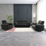 Trivietė atlošiama sofa MATIAS su elektriniu mechanizmu, pilka - Image 7