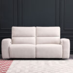 Trivietė atlošiama sofa MATIAS su elektriniu mechanizmu, šviesios smėlio spalvos - Image 6