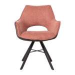 Kėdė EDDY lašišų rožinė/tamsiai pilka - Image 2