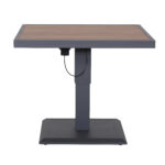 Stalas PARKER 85x85xH52-75cm, pilkos spalvos - Image 2