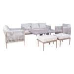 Sodo baldų komplektas MEDINA 6 dalių, smėlio spalvos