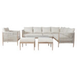 Sodo baldų komplektas MEDINA 5 dalių, smėlio spalvos - Image 4