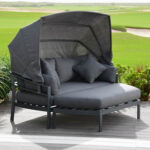 Sofa TOMSON su baldakimu, tamsiai pilka - Image 5