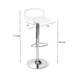 Baro kėdė ANDY balta