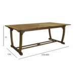 Stalas FUTURE 210/300x110xH73cm, akacija - Image 3