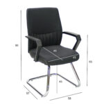 Svečių kėdė ANGELO juoda