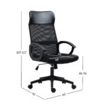 Darbo kėdė LINUS juoda - Image 8