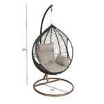 Pakabinama kėdė DROPLET juoda - Image 2