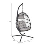 Pakabinama kėdė YOYO pilka - Image 3