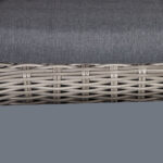 Sodo baldų komplektas CALISTA stalas, sofa ir 2 kėdės, pilkos spalvos