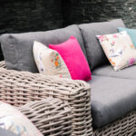 Sodo baldų komplektas CALISTA stalas, sofa ir 2 kėdės, pilkos spalvos - Image 4