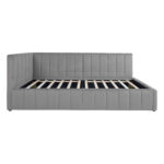 Lova JASPER 90x200cm, pilka - Image 2