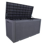 Sandėliavimo dėžė SAYA 122×54,5x63cm/380L, pilkas plastikas - Image 3