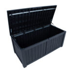 Sandėliavimo dėžė PRAIA 143×67,5×60,5cm/450L, juodas plastikas - Image 6