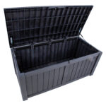 Sandėliavimo dėžė PRAIA 143×67,5×60,5cm/450L, juodas plastikas - Image 7