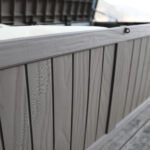 Sandėliavimo dėžė PRAIA 143×67,5×60,5cm/450L, juodas plastikas - Image 8