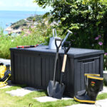 Sandėliavimo dėžė PRAIA 143×67,5×60,5cm/450L, juodas plastikas - Image 10