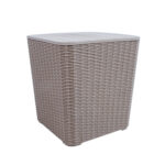 Dėžė BOCAS 39x39x42cm, pilkas plastikas